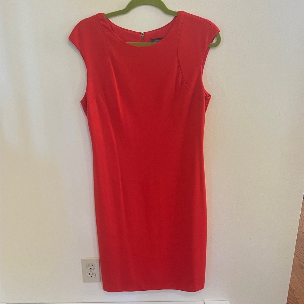 Vince Camuto Red Sleeveless Midi Dress